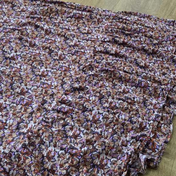 Natural Life Wmns Floral Tiered A-line Maxi Dress L/XL Cottagecore Farm Prairie - Picture 7 of 10